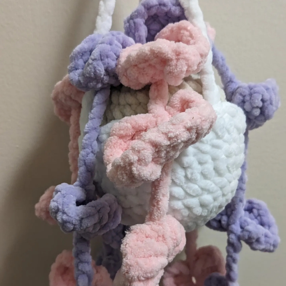 Pothos Valentine's Day crochet hanging plant